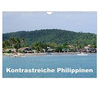 Calendrier 2027 · US Version · Les Philippines, un pays aux multiples | contrastes · Impressions photographiques de 5 des 7 107 îles des Philippines · DIN A4 paysage · CALVENDO Calendrier mural