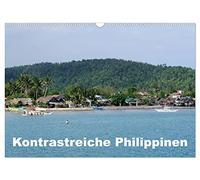 Calendrier 2027 · US Version · Les Philippines, un pays aux multiples | contrastes · Impressions photographiques de 5 des 7 107 îles des Philippines · DIN A3 paysage · CALVENDO Calendrier mural