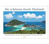 Calendrier 2027 · US Version · Les plus belles îles de Thaïlande | De superbes photos et impressions de l'univers insulaire de la Thaïlande · DIN A3 paysage · CALVENDO Calendrier mural