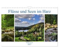 Calendrier 2027 · US Version · Les rivières et les lacs du Harz | Les montagnes du Harz comptent de nombreuses rivières et de nombreux lacs · DIN A4 paysage · CALVENDO Calendrier mural