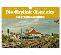 Calendrier 2027 · US Version · Les vues panoramiques de Citylink Chemnitz | Vue panoramique d'une ligne ferroviaire historique · DIN A4 paysage · CALVENDO Calendrier mural