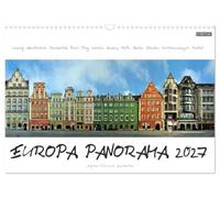 Calendrier 2027 · US Version · L'Europe en bref 2027 | Des villes européennes vues sous un angle insolite · Ces panoramas… · DIN A3 paysage · CALVENDO Calendrier mural