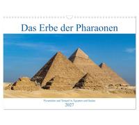 Calendrier 2027 · US Version · L'héritage des pharaons | Les pyramides et les temples de l'Égypte antique et du Sud · DIN A3 paysage · CALVENDO Calendrier mural