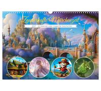 Calendrier 2027 · US Version · L'heure des contes de fées magiques | Contes et histoires fantastiques · pour le rire joyeux d'un enfant · DIN A3 paysage · CALVENDO Calendrier mural