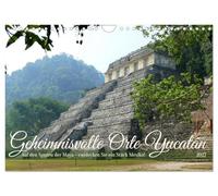 Calendrier 2027 · US Version · Lieux mystérieux du Yucatán | Sur les traces des Mayas : partez à la découverte d'un pan du Mexique · DIN A4 paysage · CALVENDO Calendrier mural