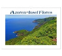 Calendrier 2027 · US Version · L'île de Flores, dans les Açores | une explosion de couleurs sur un volcan éteint du Portugal · Cette île sauvage… · DIN A3 paysage · CALVENDO Calendrier mural