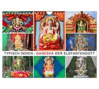 Calendrier 2027 · US Version · L'Inde typique - Ganesha, le dieu éléphant | Plongez dans l'univers fascinant du dieu hindou Ganesha, considéré comme celui… · DIN A4 paysage · CALVENDO Calendrier mural