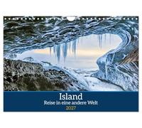 Calendrier 2027 · US Version · L'Islande : un voyage dans un autre monde | Des images de paysages à couper le souffle, d'aurores boréales magiques et de… · DIN A4 paysage · CALVENDO Calendrier mural