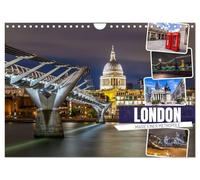 Calendrier 2027 · US Version · LONDRES : La magie d'une métropole | L'histoire à la rencontre de l'air du temps urbain · DIN A4 paysage · CALVENDO Calendrier mural