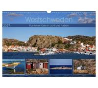 Calendrier 2027 · US Version · L'ouest de la Suède : le charme d'un | littoral baigné de lumière et de couleurs · Impressions évocatrices de cette… · DIN A3 paysage · CALVENDO Calendrier mural