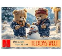 Calendrier 2027 · US Version · L'univers de Teddy - Fort comme un ours tout | au long de l'année · Une année de photos pour sourire, rêver et s'émerveiller · DIN A4 paysage · CALVENDO Calendrier mural