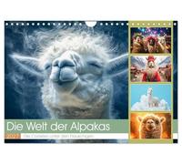 Calendrier 2027 · US Version · L'univers des alpagas | Qu'ils soient des compagnons tout doux, des stars des selfies ou des icônes de… · DIN A4 paysage · CALVENDO Calendrier mural