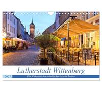 Calendrier 2027 · US Version · Lutherstadt Wittenberg - Le lieu de travail | du rebelle Martin Luther · Lutherstadt Wittenberg · Un lieu riche en histoire… · DIN A4 paysage · CALVENDO Calendrier mural