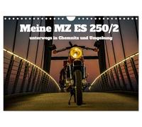 Calendrier 2027 · US Version · Ma MZ ES 250/2 sur les routes de Chemnitz | À bord de la MZ ES 250/2, à travers Chemnitz et les monts Métallifères · DIN A4 paysage · CALVENDO Calendrier mural