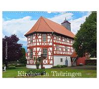 Calendrier 2027 · US Version · Maisons à colombages et églises en Thuringe | Découvrez la beauté des anciennes églises à colombages · DIN A3 paysage · CALVENDO Calendrier mural
