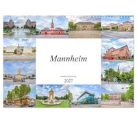 Calendrier 2027 · US Version · Mannheim impressions | Une sélection ingénieuse des plus beaux motifs photographiques de Mannheim · DIN A3 paysage · CALVENDO Calendrier mural