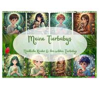 Calendrier 2027 · US Version · Mes bébés animaux | Des enfants adorables et leurs bébés animaux sauvages · DIN A3 paysage · CALVENDO Calendrier mural