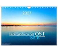 Calendrier 2027 · US Version · Mes endroits préférés au bord de la mer | Baltique · De petits paradis balnéaires et des joyaux de rêve sur la côte… · DIN A4 paysage · CALVENDO Calendrier mural
