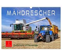 Calendrier 2027 · US Version · Moissonneuse-batteuse - autonome sur route | Les moissonneuses-batteuses, ces géants de la haute technologie au service de… · DIN A3 paysage · CALVENDO Calendrier mural