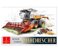 Calendrier 2027 · US Version · Moissonneuse-batteuse - Études de conception | L'agriculture de demain · avec les innovations d'aujourd'hui · DIN A3 paysage · CALVENDO Calendrier mural