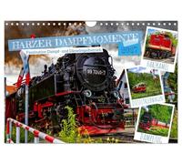Calendrier 2027 · US Version · Moments de détente à la vapeur dans le Harz | Les montagnes du Harz, en Saxe-Anhalt: on peut encore y voyager en train à… · DIN A4 paysage · CALVENDO Calendrier mural