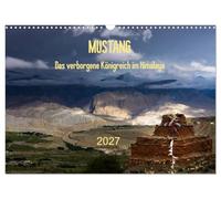 Calendrier 2027 · US Version · MUSTANG - le royaume caché de l'Himalaya | Mustang · Le paradis haut en couleur du Népal · DIN A3 paysage · CALVENDO Calendrier mural