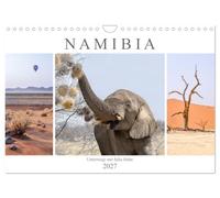 Calendrier 2027 · US Version · Namibie - sur la route avec Julia Hahn | La Namibie est un pays riche en contrastes, qui offre de magnifiques paysages… · DIN A4 paysage · CALVENDO Calendrier mural