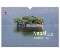 Calendrier 2027 · US Version · Népal 2027 - Si près du ciel | Le toit du monde, des cultures anciennes et des merveilles naturelles · DIN A4 paysage · CALVENDO Calendrier mural
