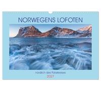 Calendrier 2027 · US Version · Norvège, Lofoten | L'archipel des Lofoten, au nord de la Norvège · DIN A3 paysage · CALVENDO Calendrier mural