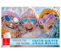 Calendrier 2027 · US Version · Notre er : flocons, plaisir et amis | La magie de l' er: la joie dans chaque flocon de neige · DIN A3 paysage · CALVENDO Calendrier mural