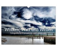 Calendrier 2027 · US Version · Nuages, vasières et vagues | Impressions photographiques de la baie de Jade · Des photos évocatrices du… · DIN A3 paysage · CALVENDO Calendrier mural