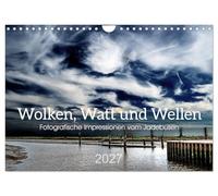 Calendrier 2027 · US Version · Nuages, vasières et vagues | Impressions photographiques de la baie de Jade · Des photos évocatrices du… · DIN A4 paysage · CALVENDO Calendrier mural