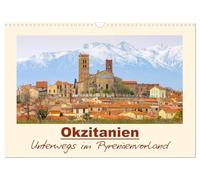 Calendrier 2027 · US Version · Occitanie - En route dans les contreforts | des Pyrénées · Un voyage en images à travers le sud de la France · DIN A3 paysage · CALVENDO Calendrier mural