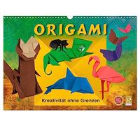 Calendrier 2027 · US Version · ORIGAMI - Une créativité sans limites | Art du pliage créatif associé à des collages de photos colorés · DIN A3 paysage · CALVENDO Calendrier mural