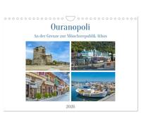 Calendrier 2027 · US Version · Ouranopoli - À la frontière avec la | République monastique du Mont Athos · Ouranopoli (Chalcidique) et la République… · DIN A4 paysage · CALVENDO Calendrier mural