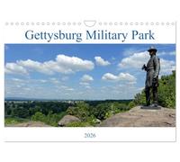 Calendrier 2027 · US Version · Parc militaire de Gettysburg | 12 photos sélectionnées du parc militaire de Gettysburg pour ceux qui… · DIN A4 paysage · CALVENDO Calendrier mural
