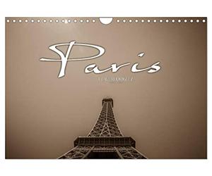 Calendrier 2027 · US Version · Paris | Paris, la ville de l'amour · La vue imprenable depuis la tour Eiffel rend Paris… · DIN A4 paysage · CALVENDO Calendrier mural