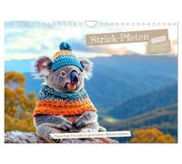 Calendrier 2027 · US Version · Pattes tricotées - Des petits compagnons | tout doux, véritables chefs-d’œuvre du tricot · Ce calendrier mural allie… · DIN A4 paysage · CALVENDO Calendrier mural