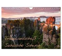 Calendrier 2027 · US Version · Paysage de rêve - Suisse saxonne | Calendrier illustré du Parc national de la Suisse saxonne · DIN A4 paysage · CALVENDO Calendrier mural