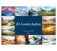 Calendrier 2027 · US Version · Paysages de l'AI - Des vues pittoresques | tout au long de l'année · Des paysages tout au long de l'année · DIN A3 paysage · CALVENDO Calendrier mural