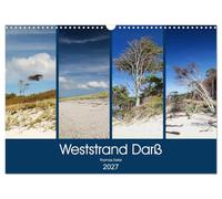 Calendrier 2027 · US Version · Plage Ouest du Darss | Darß, Parc national des Bodden de Poméranie occidentale · DIN A3 paysage · CALVENDO Calendrier mural