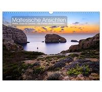 Calendrier 2027 · US Version · Points de vue maltais | Vues photographiques des îles méditerranéennes de Malte, Gozo et Comino · DIN A3 paysage · CALVENDO Calendrier mural