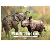 Calendrier 2027 · US Version · Quand la confiance l'emporte | Des amitiés animales extraordinaires · DIN A4 paysage · CALVENDO Calendrier mural
