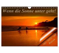 Calendrier 2027 · US Version · Quand le soleil se couche | Profitez de la magie du soleil · DIN A4 paysage · CALVENDO Calendrier mural