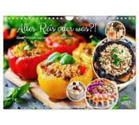 Calendrier 2027 · US Version · Que du riz, ou quoi ?! - Idées de plats à | base de riz, sucrés et salés · Les délices du riz : des idées inspirées par… · DIN A4 paysage · CALVENDO Calendrier mural