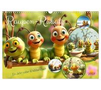 Calendrier 2027 · US Version · Raupen-Rabatz - Une année pleine de plaisirs | rampants · Les images animées éveillent la curiosité des enfants et racontent… · DIN A3 paysage · CALVENDO Calendrier mural