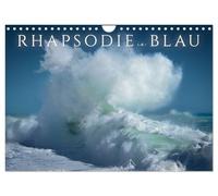 Calendrier 2027 · US Version · Rhapsodie en bleu | Les vagues lors des tempêtes en mer Méditerranée · DIN A4 paysage · CALVENDO Calendrier mural