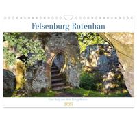 Calendrier 2027 · US Version · Rock Castle Rotenhan | Que restait-il d'un château autrefois creusé dans la roche · DIN A4 paysage · CALVENDO Calendrier mural
