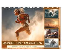 Calendrier 2027 · US Version · Sagesse et motivation : une source | d'inspiration pleine de sens et de force · Des pensées et des citations… · DIN A3 paysage · CALVENDO Calendrier mural