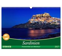 Calendrier 2027 · US Version · Sardaigne : des plages de rêve au bord de la | Méditerranée · Envie de voyages, été, soleil, plage et mer · DIN A3 paysage · CALVENDO Calendrier mural